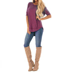 Damen T-Shirt mit modernem Leopardenmuster und lockerer Passform R&B