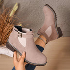 Schicke Stiefeletten mit Schnallenriemen und Blockabsatz R&B R&B