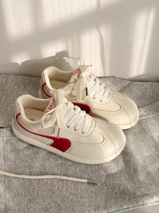 Damen Sportliche Sneaker mit atmungsaktiver Innensohle und modischer Oberflächenstruktur R&B