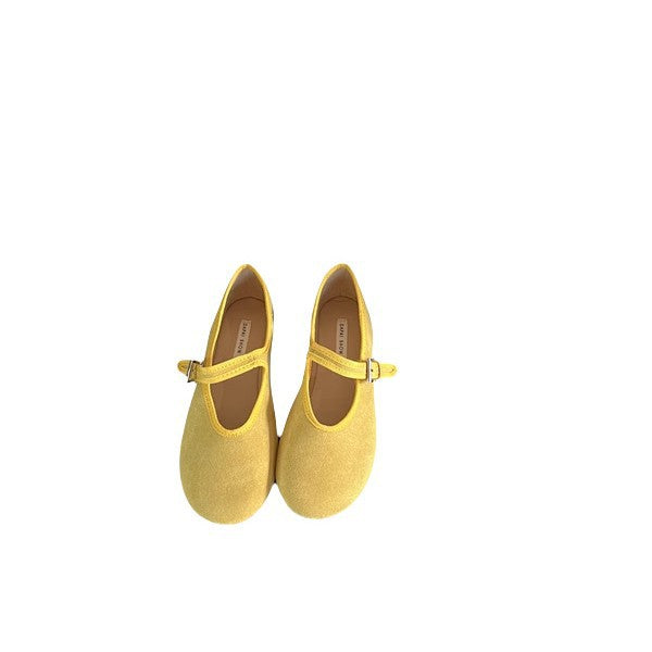 Damen modische Mary Janes mit verstellbarem Riemen und glänzender Oberfläche R&B