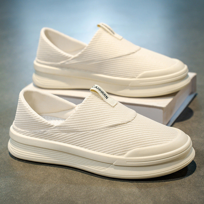Damen atmungsaktive Slip-On Sneakers aus flexiblem Mesh-Material R&B