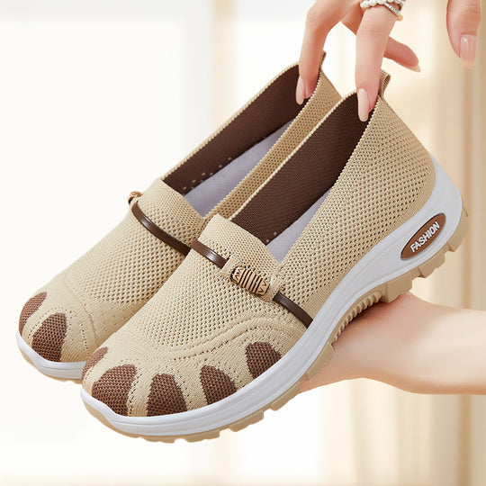 Damen Flexibilität Slip-On Freizeitschuhe mit atmungsaktivem Obermaterial R&B