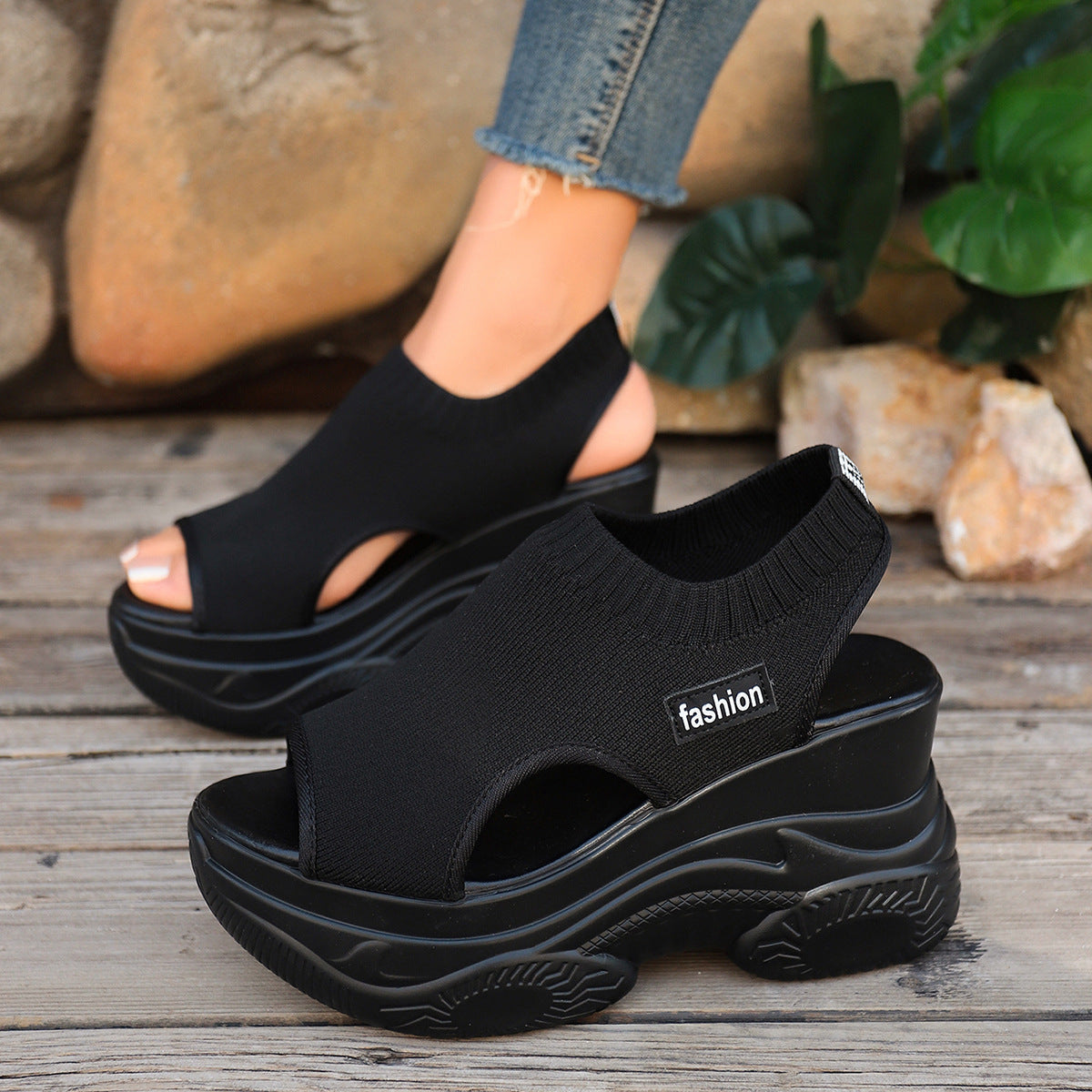 Damen Hochwertige Sneaker-Sandalen R&B