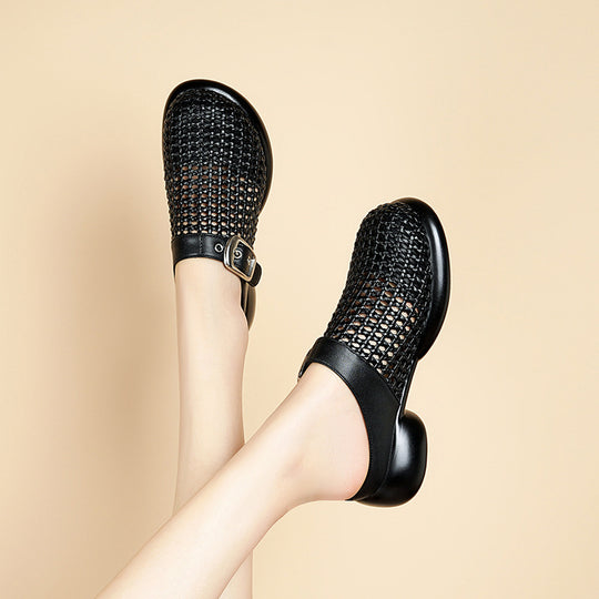 Damen Komfortable Clogs mit modischem Strukturdesign R&B