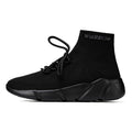 Damen Hochgeschnittene Sport Sneakers mit elastischem Strick-Obermaterial