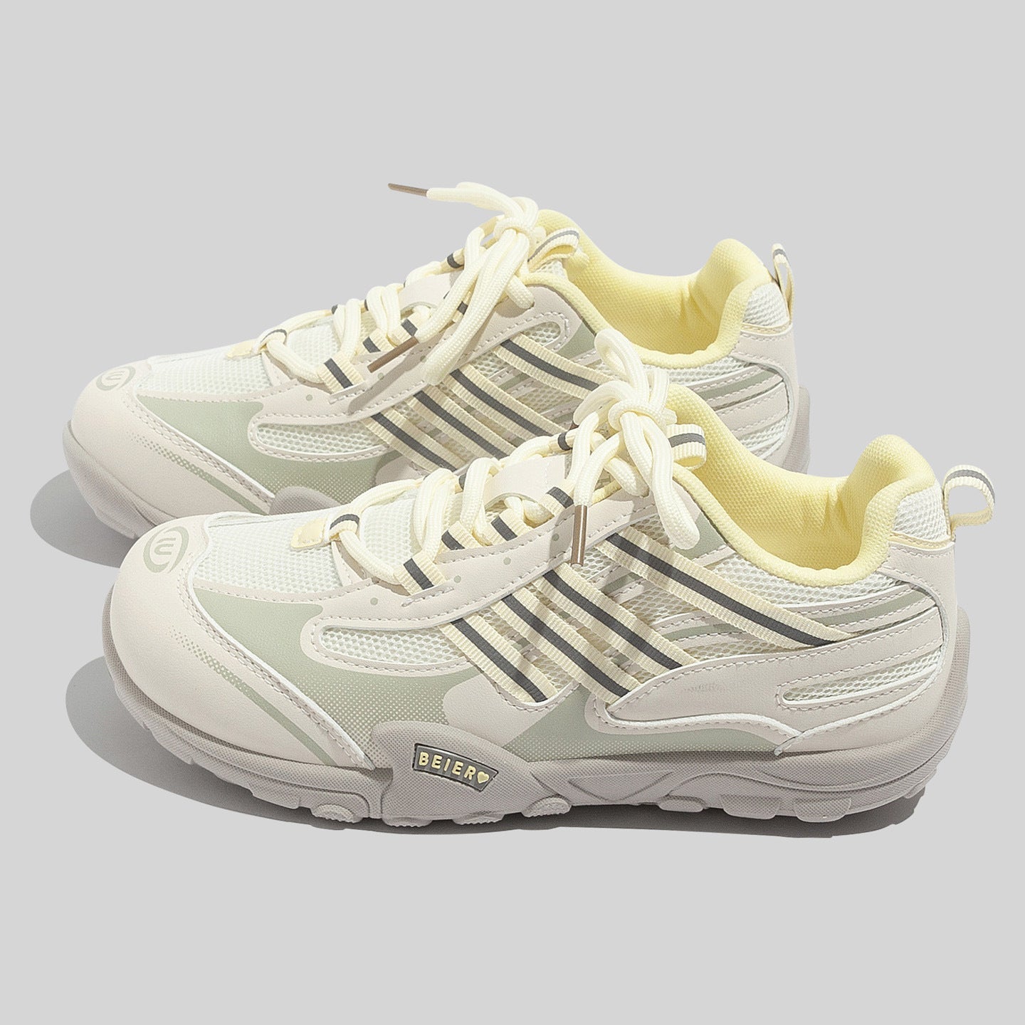 Damen Sportliche Lauf- und Freizeitschuhe mit atmungsaktiven Einsätzen und rutschfester Sohle