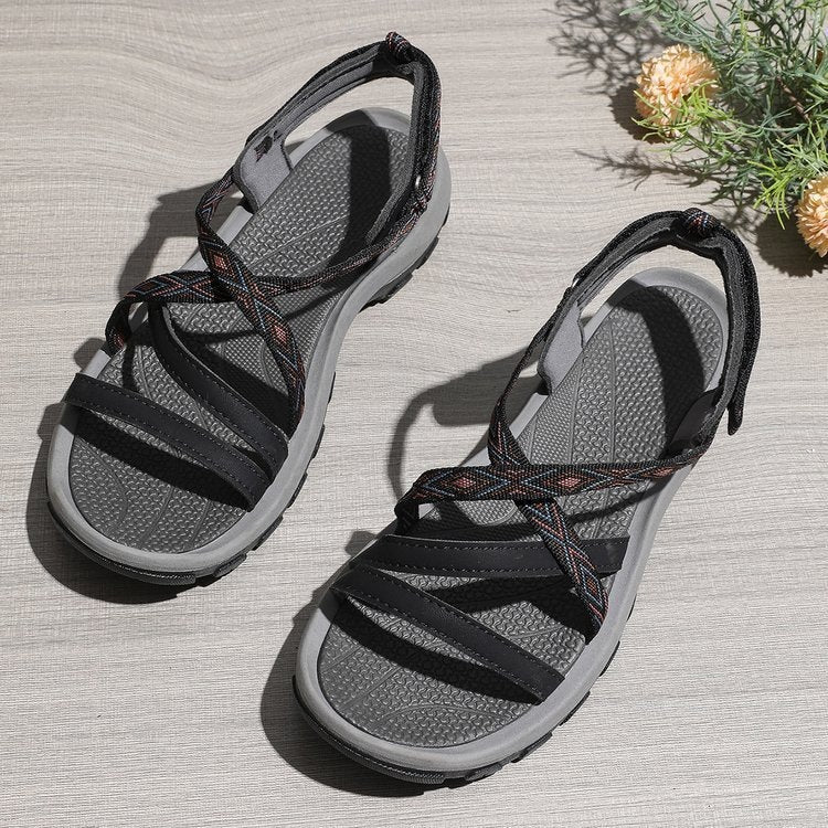 Damen Sportliche Outdoor-Sandalen mit verstellbaren Riemen R&B