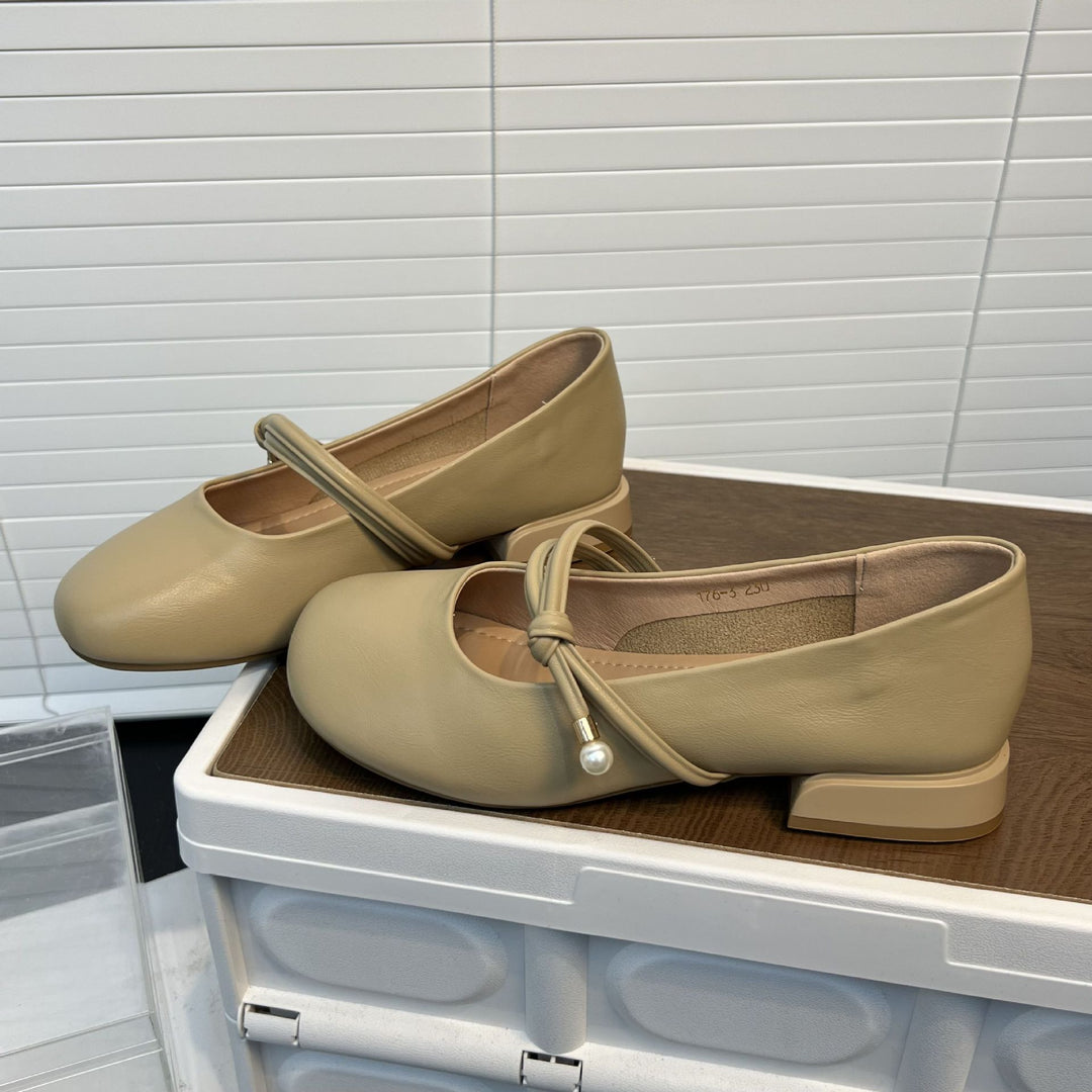 Damen elegante Ballerinas mit stilvollem Riemen und komfortablem Fußbett R&B