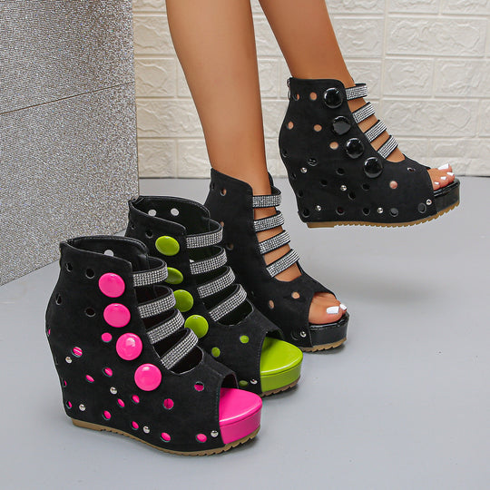 Damen Plateau Sandalen R&B