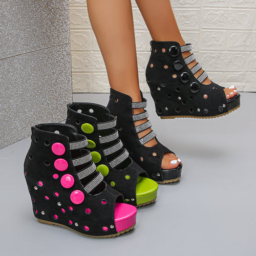 Damen Plateau Sandalen R&B