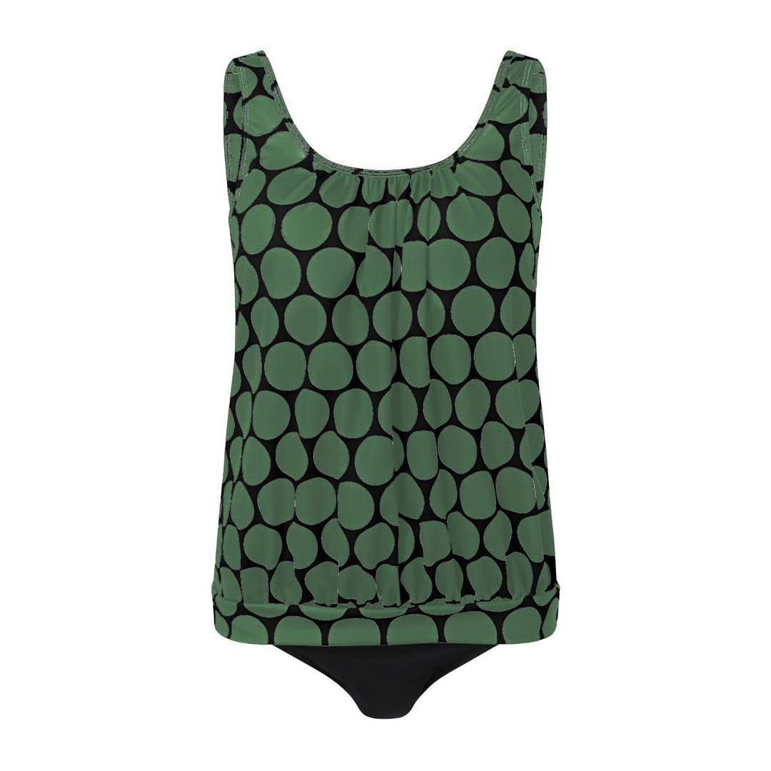 Damen lässiger Tankini mit hoher Taille und elegantem Schnitt R&B