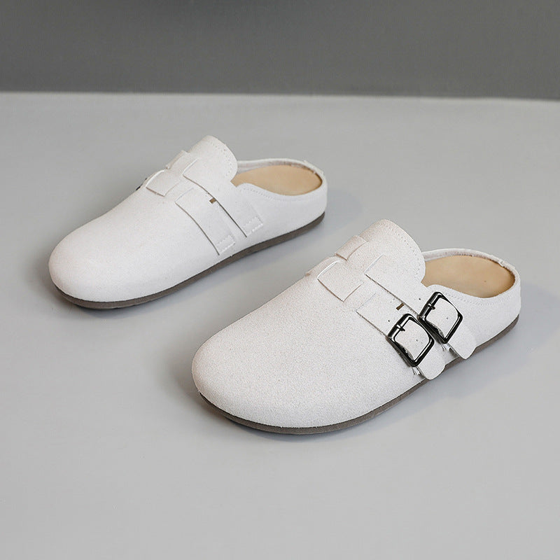 Damen komfortable Clogs mit doppeltem Schnallen-Design R&B