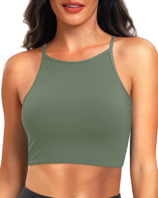 Damen Sportliches Crop-Top R&B