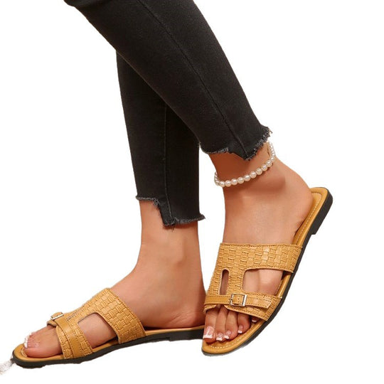 Damen Garderobenschuh mit modischem Riemendesign R&B