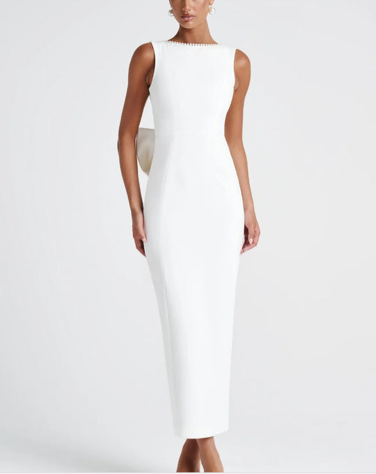 Damen Elegantes Maxikleid mit strukturierter Silhouette und stilvollem Design R&B