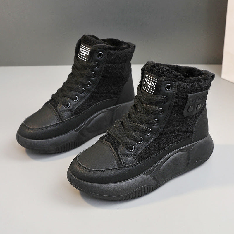 Damen High-Top Sneakers mit isolierendem Innenfutter und rutschfester Sohle R&B