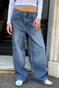 Damen Weit geschnittene Jeans im lässigen Oversized-Stil R&B