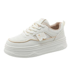 Damen Sneakers mit erhöhtem Sohlenprofil und atmungsaktiver Mesh-Oberfläche R&B
