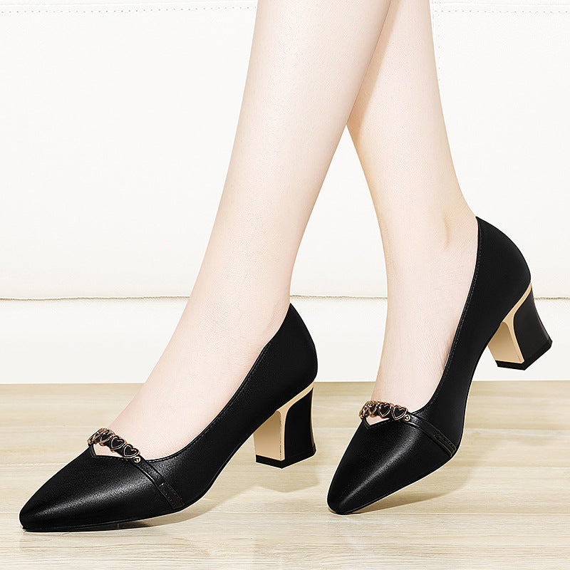Damen Elegante Pumps mit trendy Absatz und modischem Schmuckdetail R&B