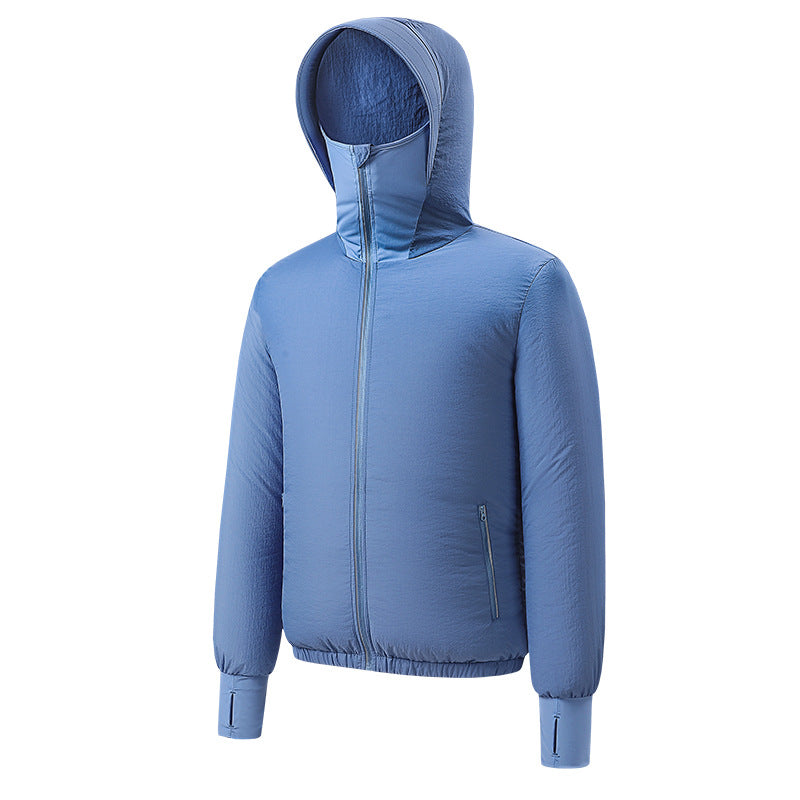 Damen nan leichte Kapuzenjacke mit elastischem Saum und Daumenlochärmeln R&B