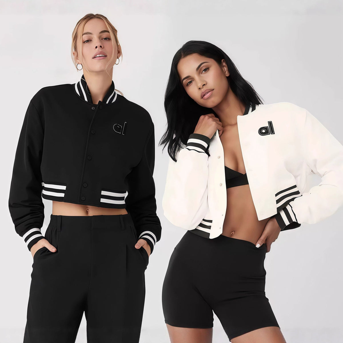Damen sportliche Bomberjacke im modernen Design R&B