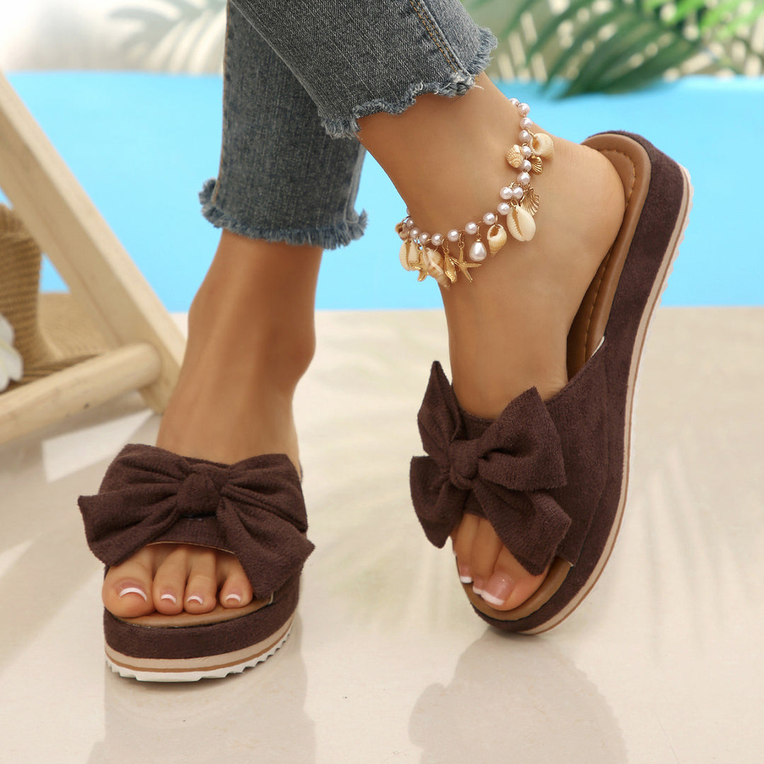 Damen Bequeme Sandalen mit modischem Schleifen-Design R&B