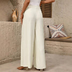 Damen Weit geschnittene Palazzo-Hose mit eleganter Faltenlegung R&B
