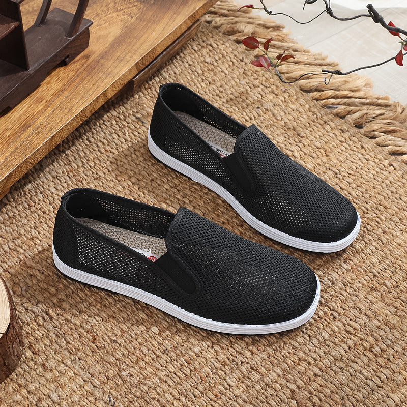 Damen Luftige Slip-On Schuhe aus Netzmaterial