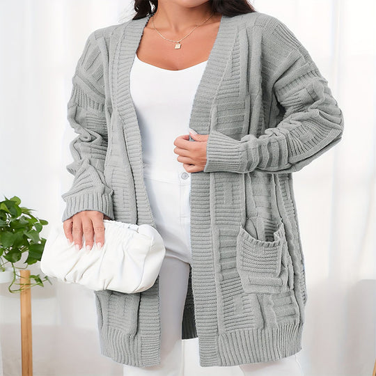 Damen lässiger Strickcardigan R&B