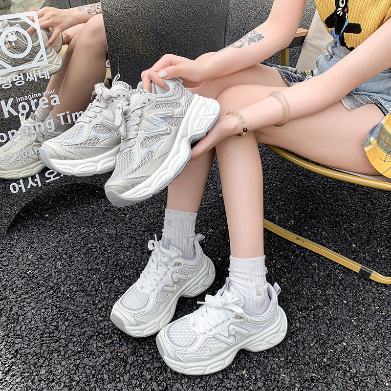 Damen Sportliche Sneakers mit atmungsaktiver Netzstruktur und dämpfender Sohle R&B