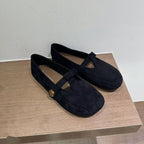 Damen Ballerinas mit modischem Riemchen und eleganter Schnallenverzierung R&B