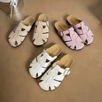Damen bequeme Sandalen mit modischer Schnallenverzierung