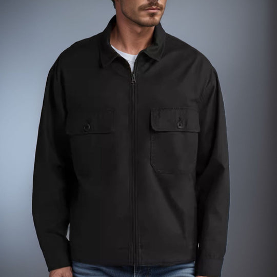 Herren utilitaristische Jacke mit großem Kragen R&B