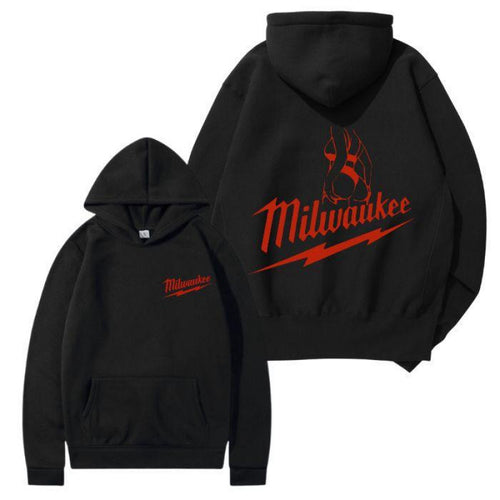 Damen Kapuzensweater mit modernem Logo-Print und weicher Innenseite R&B