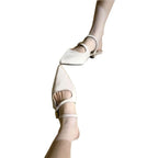 Damen elegante Mules mit zierlichem Absatz R&B