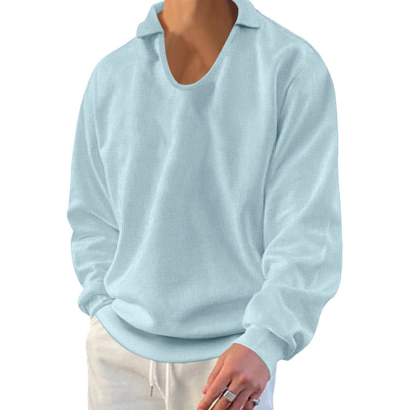Herren lässiger Pullover mit strukturiertem Stoff und modernem Schnitt R&B