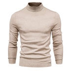 Herren Rollkragenpullover aus weichem Strickmaterial mit feiner Rippstruktur