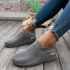 Damen Slip-On Sneaker mit ergonomischem Fußbett und elastischem Obermaterial R&B