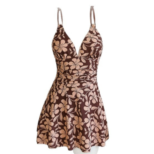 Damen Schwimmdress mit elegantem Floral-Design R&B
