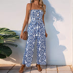 Damen Jumpsuit mit trendigem bandeau Design und praktischen Taschen R&B