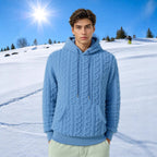 Damen Warmes Kapuzenpullover mit strukturiertem Wabenmuster R&B