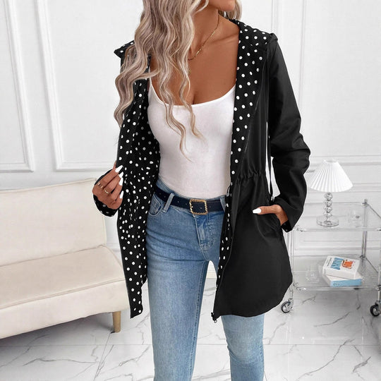 Damen Leichtgewichtige Kapuzenjacke mit tierischem Muster R&B