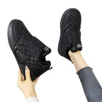 Damen Bequeme Sneakers mit warmer Innenausstattung und praktischem Klettverschluss