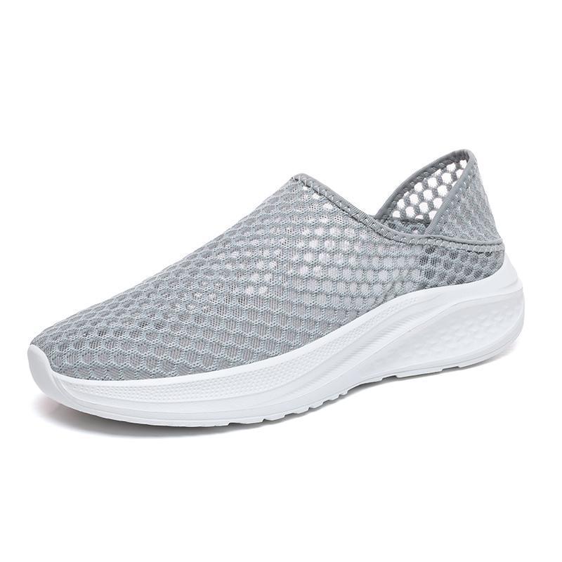 Damen Atmungsaktive Slip-On Sneakers mit flexibel anpassbarem Mesh-Obermaterial