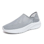 Unisex nan leichtgewichtiger Casual-Mule mit Honigwaben-Mesh, gepolstertem Fußbett und rutschfester Laufsohle R&B