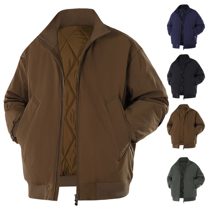 Herren Winterjacke mit warmem Innenfutter und praktischen Taschen R&B