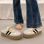 Damen Modische Plateau-Sneaker mit flexibler Sohle und atmungsaktivem Obermaterial