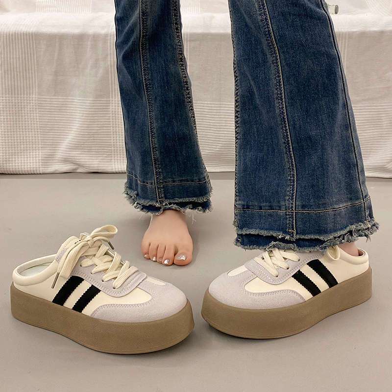 Damen Modische Plateau-Sneaker mit flexibler Sohle und atmungsaktivem Obermaterial