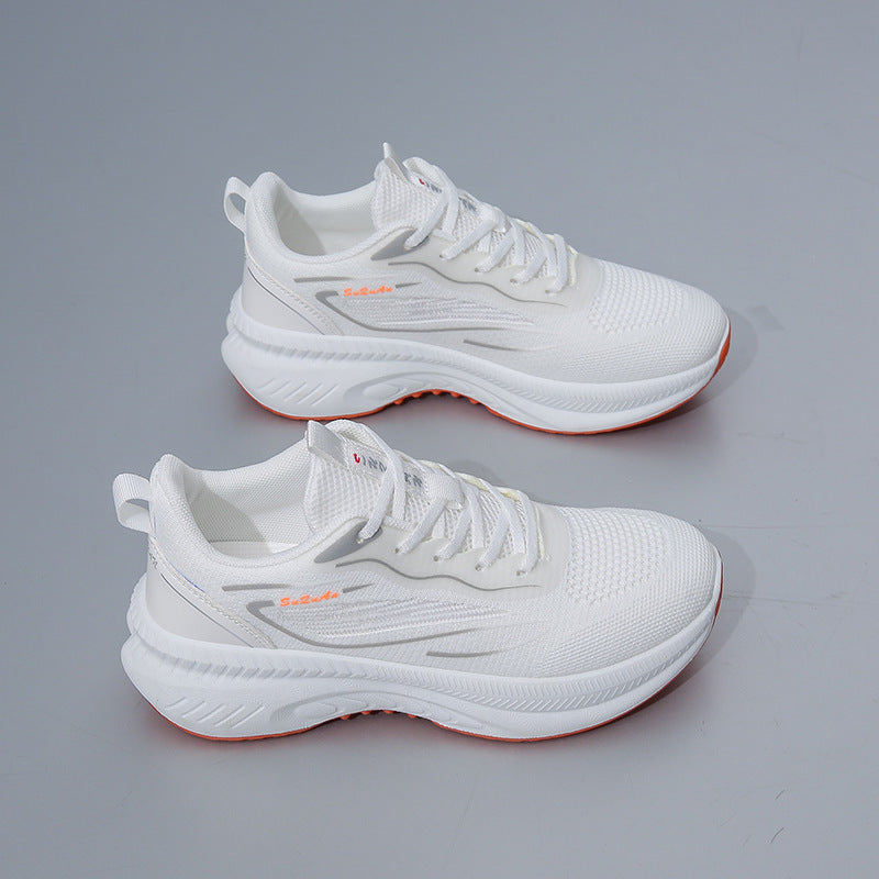 Damen Atmungsaktive Freizeitsneaker mit stoßdämpfender Sohle und elastischer Schnürung