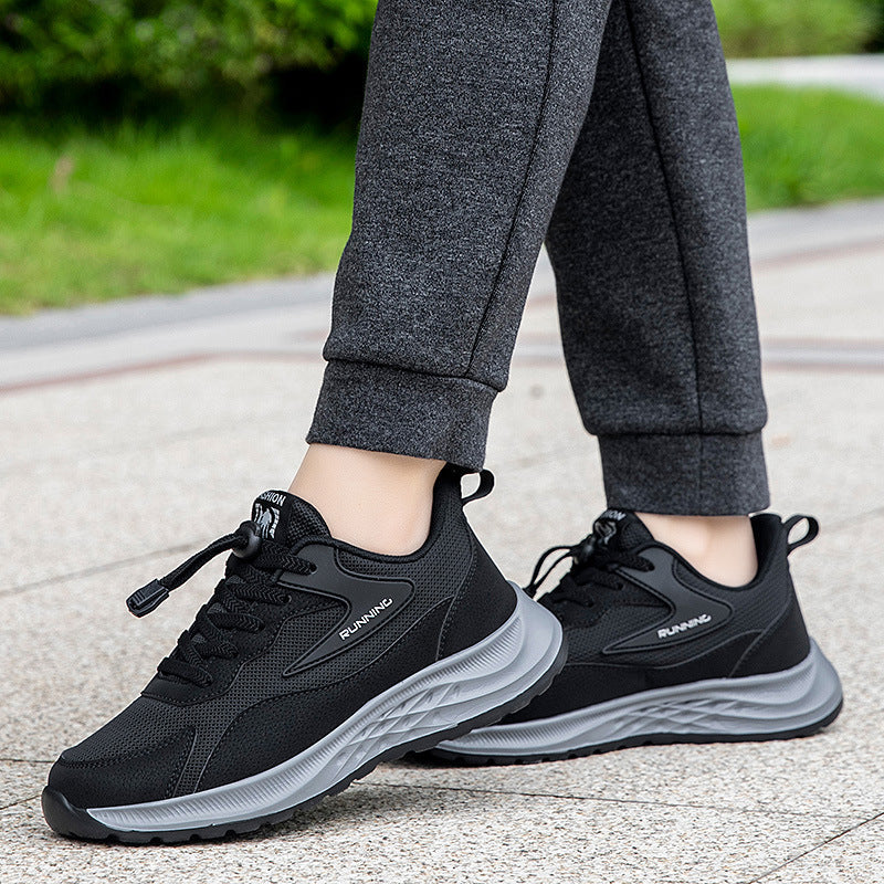 Damen Sportliche Laufschuhe mit flexiblem Schnellschnürsystem und atmungsaktiver Mesh-Oberfläche R&B